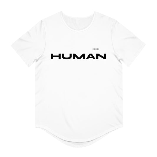 NCSTELLAR HUMAN/Men's Jersey Curved Hem Tee