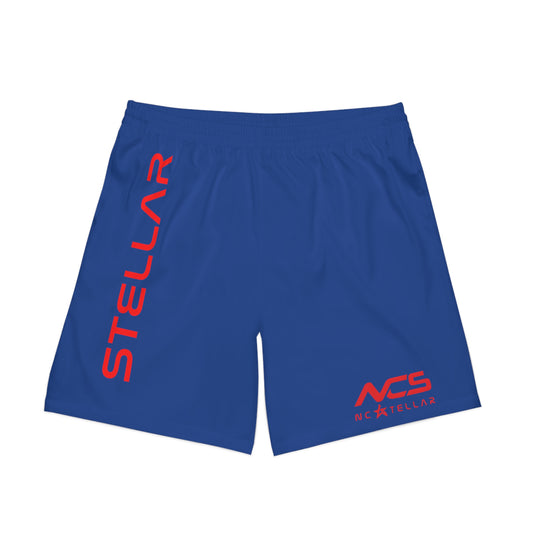 Stellar Men's Elastic Beach Shorts Blue/Red